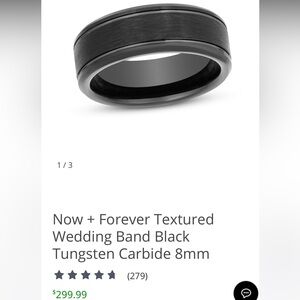 Kay Jewelers Black Tungsten Carbide Ring